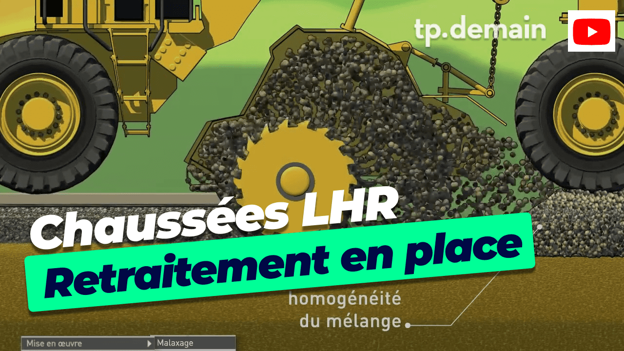 Le Retraitement en place de chaussée au liant hydraulique routier.