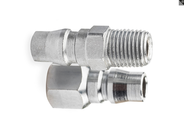 Raccord coudé utilisé sur une canalisation hydraulique